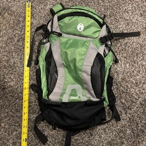 Coleman Black and Green Backpack